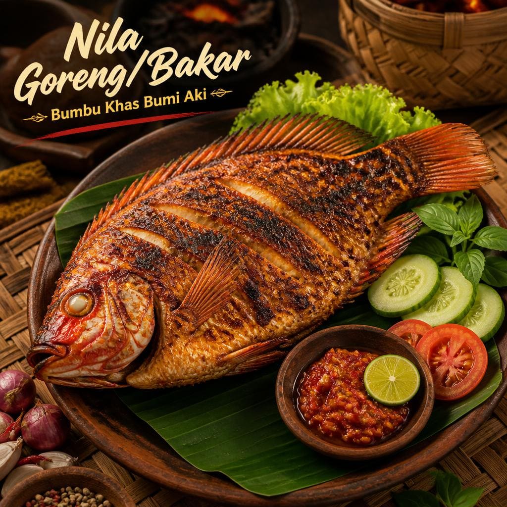 Nila Goreng atau Bakar di RM Bumi Aki